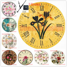 Pintura de diamante 5d diy de flor popular, mosaico de diamantes de imitación con flor de reloj, pegatina de pared para el hogar de Navidad 2024 - compra barato