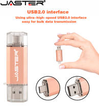 Hotsale JASTER Multifunctional OTG USB Flash Drive Type C Pen Drive 128GB 64GB 32GB 16G USB Stick 2.0 Pendrive for Type-C Device 2024 - buy cheap