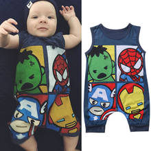 Wholesale Newborn Baby Boy Girl Romper 0-24 Months 2021 Summer Cartoon print Infant Baby Clothes jumpsuit new born Bebies Roupas 2024 - buy cheap