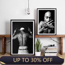 Pósteres e impresiones de Tupac 2pac, letras de Rap, lienzo, Pintura Artística de Rap Gangsta, imágenes para la pared de la habitación del hogar, decoración artística 2024 - compra barato