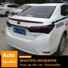 For Toyota Corolla Spoiler 2014 2015 2016 2017 2018High Quality ABS Material Car Rear Wing Primer Color Trunk Rear Spoiler Sport 2024 - buy cheap