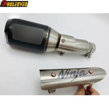 For Ninja 400 Exhaust Muffler Mid Pipe Titanium Alloy Motorcycle Muffler Exhasut Connect Link Pipe for Kawasaki NINJA400 Escape 2024 - buy cheap