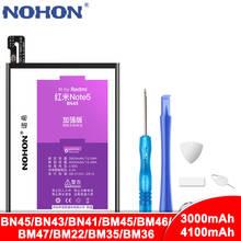 Nohon-bateria para celular, bn45, bn43, bn41, bm45, bm46, bm47, bm22, bm35, bm36, para xiaomi redmi 3, 3s, 3x, 4x, note 2, 3, 4, 5, 4x, mi, 5, 4c 2024 - compre barato