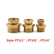 1pc Air Compressor Male Threaded Water Drain Valve Brass Tone PT 1/2 Inch 3/8 Inch 1/4 Inch 2024 - buy cheap