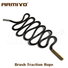 Armiyo kit de limpeza com corda de tração em algodão para reboque, cabo de tração compatível com cal. 30cal 12ga, a maioria das fios de escova de arma fêmea 8-32 2024 - compre barato