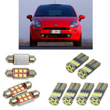 Внутренний светодиодный автомобильный светильник s для Fiat punto 176 188 199 хэтчбек 178 cabrio van dome лампы для автомобилей номерной знак светильник 6 шт. 2024 - купить недорого