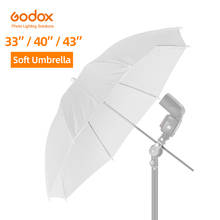 Godox 33" 84cm 40" 102cm 43" 108cm White Soft Diffuser Studio Photography Translucent Umbrella for Studio Flash Strobe Lighting 2024 - buy cheap