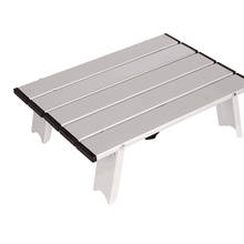 Mesa de dobramento de mesa ao ar livre luz de acampamento mobília cor piquenique tamanho anti deslizamento dobrável mesa de acampamento mesa de liga de alumínio pra 2024 - compre barato