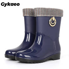 2022 Spring Women Rainboots Waterproof Woman Ankle Boots Winter Casual Ladies Fashion Rain Boots Non-slip Warm Short Water Shoes 2024 - buy cheap