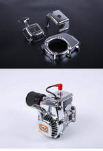 chrome pull starter+chrome engine cover  for Rofun Km HPI baja 5b 5t 5sc rc car parts 2022 - buy cheap