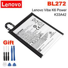 Bateria original lenovo bl272 4000mah para lenovo vibe k6 power k33a42 xt1662 baterias de smartphone + ferramentas 2024 - compre barato