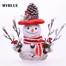 Myblue boneco de algodão com ornamentos de isopor, 32cm, natal, decoração de jardim, fadas, decoração de casa, acessórios 2024 - compre barato