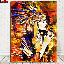 5D Abstract indian woman DIY Diamond Painting Crystal Embroidery Cross Stitch Needlework Mosaic Painting Decor Gift home decor 2024 - buy cheap