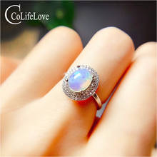 CoLife Jewelry Classic Opal Silver Ring 5mm*7mm Natural Opalring 925 Silver Opal Jewelry Silver Gemstone Ring 2024 - buy cheap