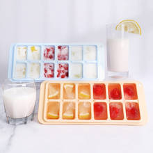12 Grids Silicone Ice Cube Tray Mold With Clear Cover Maker Fruit Popsicle Cubes Mold Freezer Kitchen Home Accessories Summer U2 2024 - buy cheap