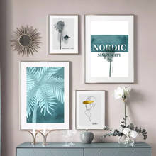 Nórdico Cartaz Planta Escova Linhas Mulheres Flamingos Abstract Wall Art Canvas Pintura Impressão Minimalista Parede Pictures para Sala de estar 2024 - compre barato