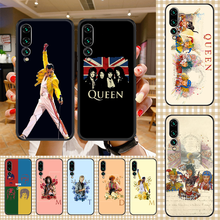 Capa de celular queen e freddie mercury, capa preta luxuosa 2019 para z p mate p10 p20 p30 p40 10 20 smart z pro lite 2024 - compre barato