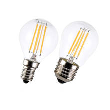 Retro LED Filament Bulb G45 2W/4W/6W E27 E14 AC220V Bayonet Warm White Cold White Clear Glass Shell Edison Lamp 2024 - buy cheap