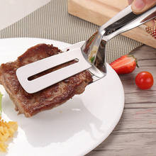 Churrasco tong frito bife pá cozinha churrasco pão utensílio conjunto inoxidável steelfried peixe pá braçadeira de pão da cozinha carne braçadeira 2024 - compre barato