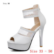 Platform Pumps Women High Heels Gladiator Sandals Woman High Heel Shoes Small Plus Size 33 - 50 2024 - buy cheap