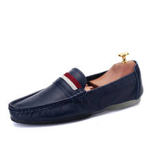 Summer Soft Men Loafers High Quality Genuine Leather Moccasins Comfortable Man Slip-On Flats Casual Driving Shoe Zapatos Hombre 2024 - buy cheap