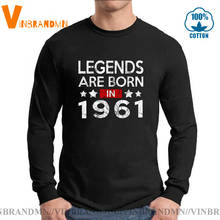 Thanksgiving Birthday Teeshirt Vintage Classic Legends are Born in 1961 T shirt Retro Made in 1961 Long Sleeves T-shirt 2024 - buy cheap
