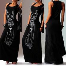 50% Hot Sales Women\'s Summer Sexy Casual Boho Long Maxi Party Beach Dress Vest Sundress 2024 - buy cheap