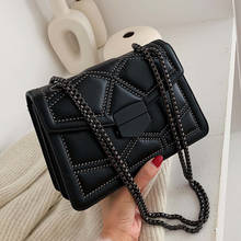 Rivet Chain Brand Designer PU Leather Crossbody Bags For Women 2020 Simple Fashion Shoulder Bag Lady Luxury Small Handbags 2024 - buy cheap