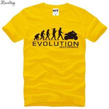 MOTORBIKE T Shirts Cotton Short Sleeve O-Neck MOTORCYCLE APE TO EVOLUTION Men's T-Shirt Fashion Male Tee Shirt 2024 - buy cheap