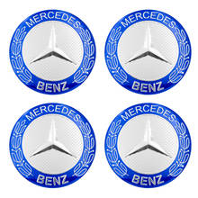 4 pcs 56.5mm car styling Car Wheel Center Hub sticker Car Badge 3D Sticker For Mercedes Benz AMG W211 W203 W204 W124 W210 s200 2024 - buy cheap
