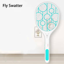 USB Rechargeable Electric Mosquito Flying Swatter Bug Zapper Racket Insects Killer With LED Illumination #CW 2024 - buy cheap