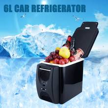12V автомобильный холодильник морозильник нагреватель 6L автомобильный мини-морозильник кулер теплее, электрический холодильник Портативный Путешествия Холодильник Новый 2024 - купить недорого