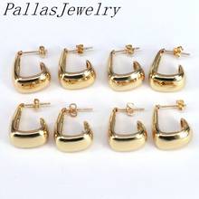 5Pairs Top quality punk  Jewelry Simple Gold Metal Stud Earrings Geometric Design Earrings for women gift 2024 - buy cheap