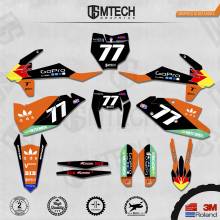 DSMTECH Customized Team Graphics Backgrounds Decals 3M Custom Stickers For KTM 2017-2019 EXC 2016-2018 SXF  014 2024 - buy cheap