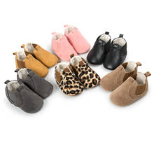 0-18M Warm Baby Toddler Baby Leopard Boots Soft Sole Leather Anti-slip Boots Infant Boys Girls Comfortable Boots 2024 - buy cheap