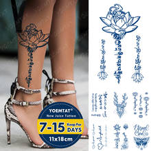 Juice Lasting Waterproof Temporary Tattoo Sticker Tibetan Buddhism Sanskrit Letter Lotus Totem Flash Fake Tatto Ink Arm Body Art 2024 - buy cheap