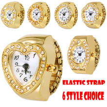 1pcs Gold Ring Watch for Women Men Lady Finger Ring Watch Unique Design Ring Watch Femme Watches Clock Reloj Mujer Montre 2024 - buy cheap
