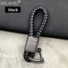 Rope Car Key Chain Hand Woven Horseshoe Buckle Key Rings  Detachable Metal Key Chain Accessories 2024 - buy cheap
