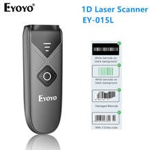 Eyoyo 015L Mini Portable 1D Bluetooth Barcode Scanner 2.4G Wireless Bluetooth Wireless & USB wired Barcode Reader Laser Scanner 2024 - buy cheap