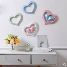 Artesanato em forma de coração europeu, adesivos de parede criativos, presentes de decoração de parede para restaurantes e bares em casa 2024 - compre barato