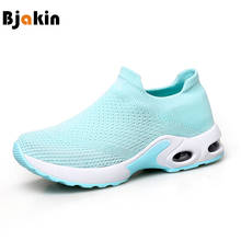Spring Women Sneakers Shoes Flat Slip on Platform Running Shoes For Women Black White Breathable Mesh Socks Sneakers Size 41 42 2024 - buy cheap