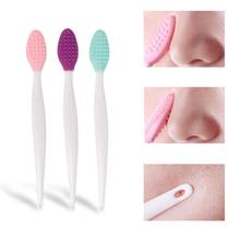 Echo-beauty Double-sided Silicone Wash Face Nose Blackhead Remover Brush Exfoliating Cleaning Brush Tool 2024 - buy cheap