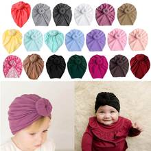 Baby Turban Top Knot Hat Toddler Kids Boy Girl India Beanie Hat Lovely Soft Newborn Headwear Photography Props Accessories 2024 - buy cheap