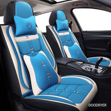 DOODRYER flax car seat cover For peugeot 207 201 301 307 sw 508 sw 308 206 4007 2008 5008 2010 3008 607 507 accessories seat 2024 - buy cheap