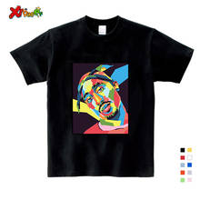 Camiseta con estampado de Tupac 2pac Hip Hop para niños, camiseta informal para bebés, camiseta de manga corta para niñas, Top de verano 2024 - compra barato