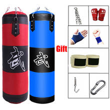 Empty Boxing Punching Bag Hanging Kick Sandbag Boxing Training Fight Karate Sandbag with Wrist Guard Glove Gift Set 8 Pcs 2024 - buy cheap