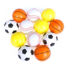 6Pcs/Set Soft Foam Ball Squeeze Toy Football Basketball Baseball Tennis Slow Rising Stress Relief Antistress Toys For Children 2024 - buy cheap