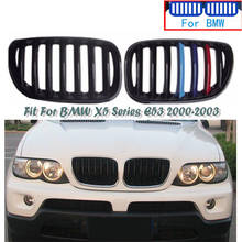 2pcs M Performance Car Front Bumper Racing Kidney Grilles Replacement Cover For BMW X5 E53 BMW X5 Series 200-2006 E39 2024 - buy cheap