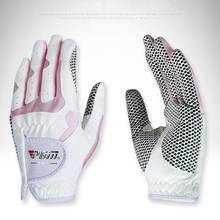 Нескользящие дизайнерские женские перчатки для гольфа для спорта на открытом воздухе с двумя пальцами и гранулами из микрофибры дышащие мягкие велосипедные перчатки 2024 - купить недорого