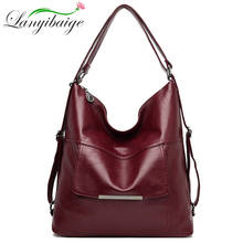 Women High Quality PU Leather Shoulder Bags 2022 Multifunctional Vintage Luxury Handbags Designer Bags Famous Brand Women Bags 2024 - buy cheap
